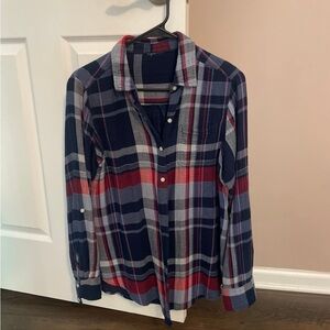 Gauze cotton material shirt blouse size L